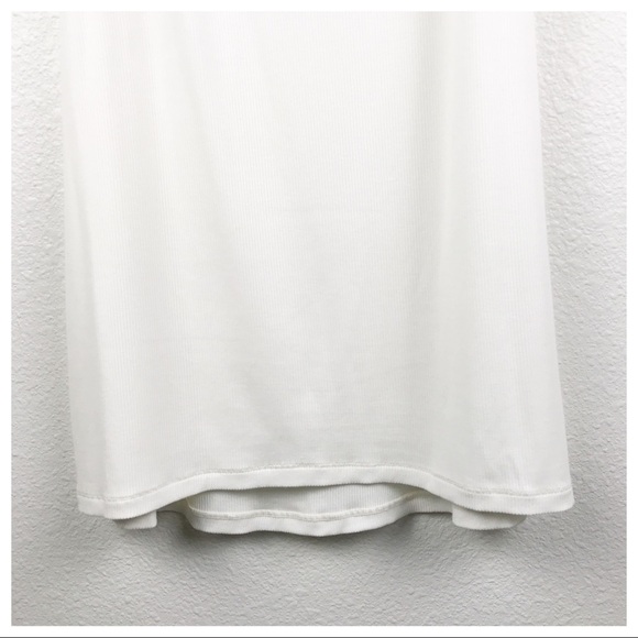 Skims Soft Ribbed Slip Dress in Snow Size 2X - Picture 5 of 8